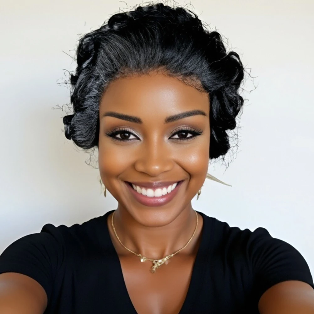 Short Curly Pixie W… - image