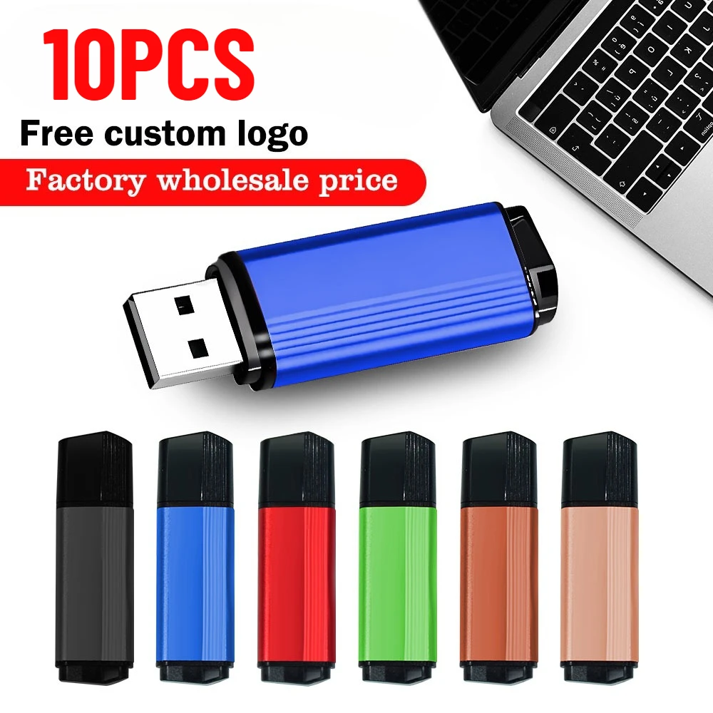 

10pcs/lot Free Custom Logo 2.0 USB Flash Drive Usb 4GB 8GB 16GB 32GB 64GB Pendrive 2GB 1GB Photography Gift Memory stick 128MB