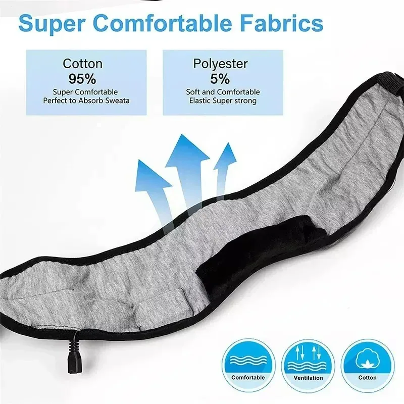 Fone Bluetooth Earphones Sports Sleeping Headband Elastic Wireless Headphones Music Eye Mask Wireless Bluetooth Headset Headband view 4