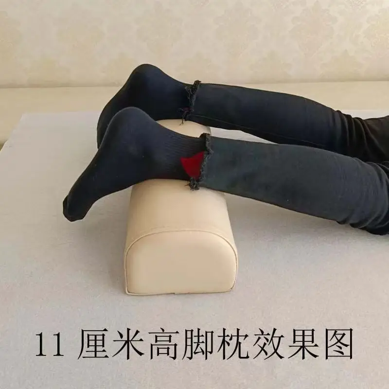 Half Moon Bolster Semi-Roll Pillow Ankle Knee Support Leg Elevation Back Lumbar Neck Pain Relief Density Foam Massage Bed Table