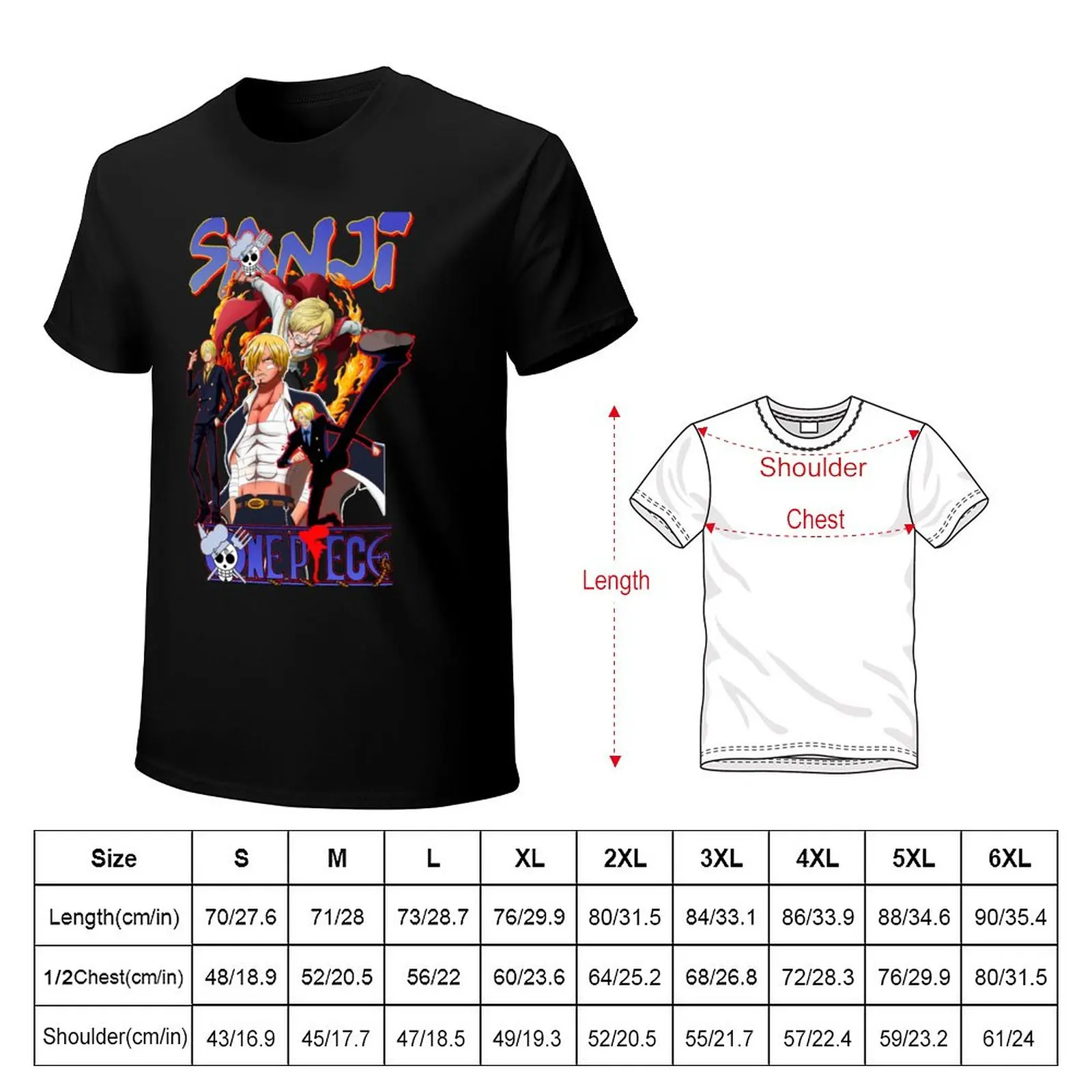 Sanji T-Shirt T-shirt short sweat shirt T-shirt men