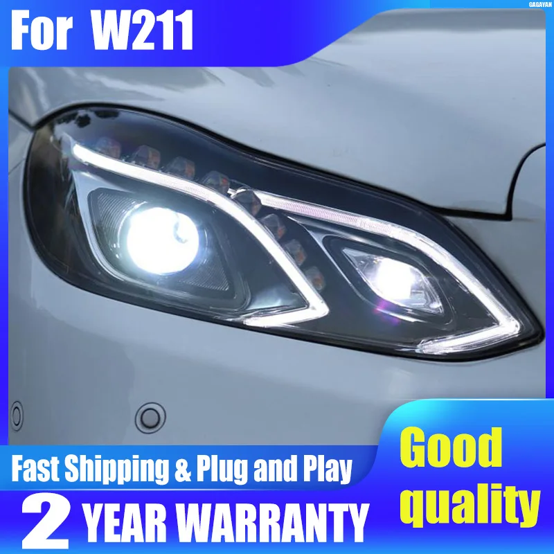 

Car Styling Head Lamp for W211 Headlights 2009-2016 W212 E200 E300 E260 LED Headlight LED DRL Hid Bi Xenon Auto Accessories