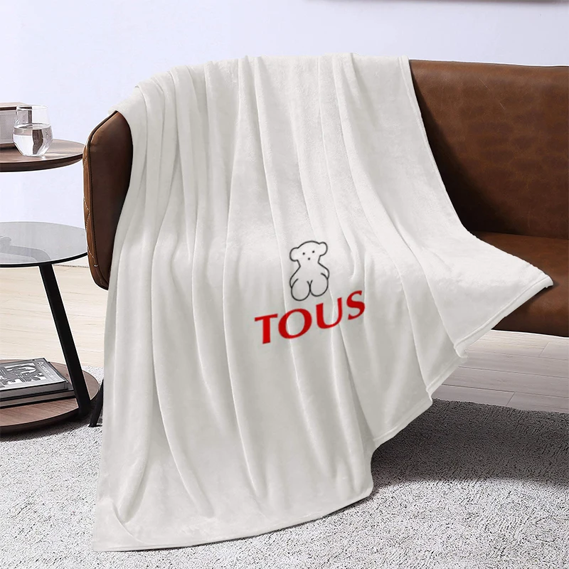 T-Tous Logo Throw Throwing Soft Plaid With Print Custom Blanket for Winter Sofa Quilt Plead Cover Downy King Lid Sofas Blankets