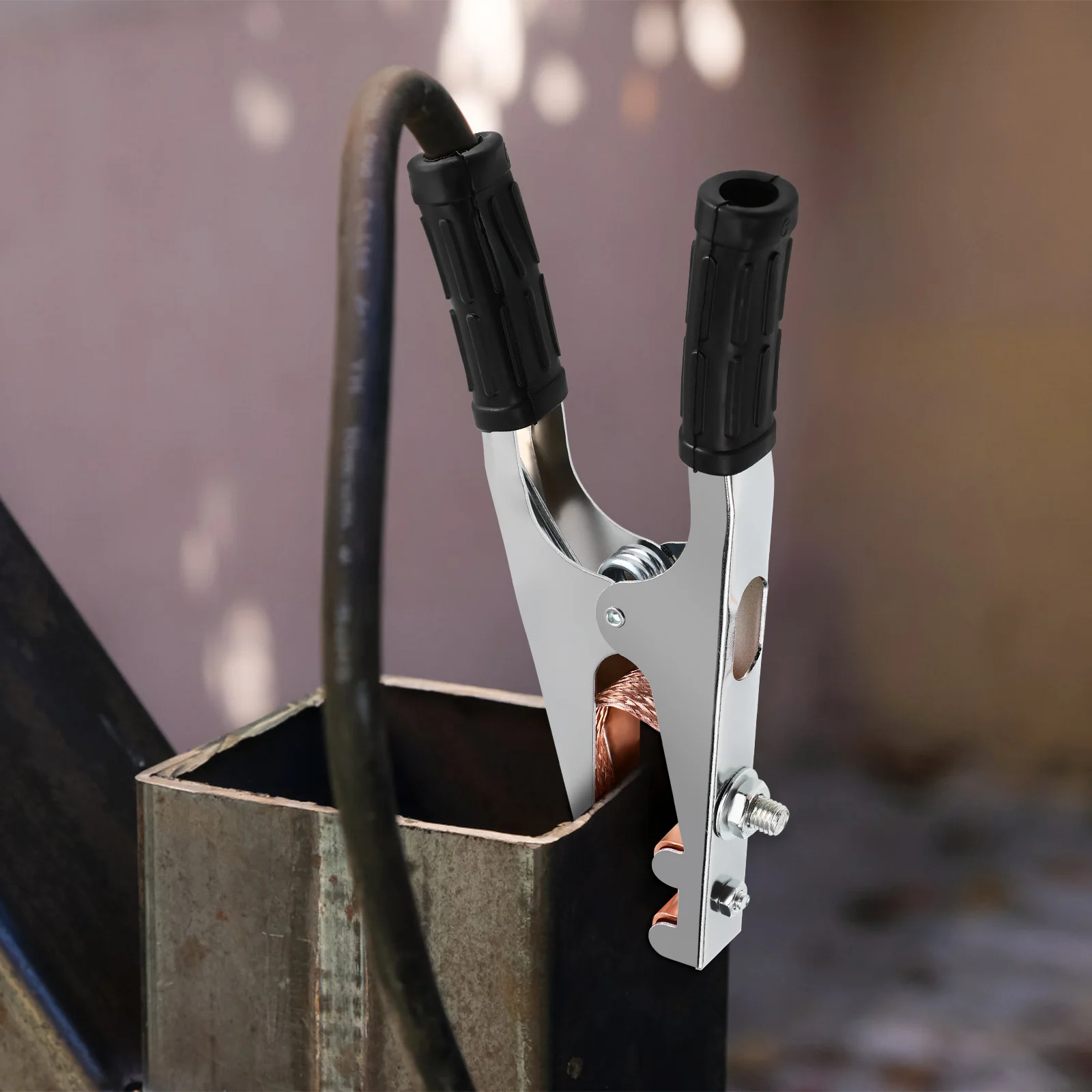 

800A Welding Ground Clamp Heavy Duty Grounding Clip For Welder Earth Connection Pure Copper Wire Strong Spring Load Bearing