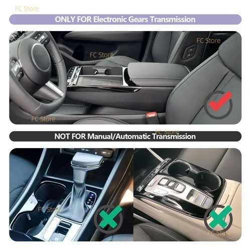 Imagen 2 del producto Organizador de consola inferior para accesorios Hyundai Tucson 2025, organizador de consola central, portavasos, organizador de portavasos