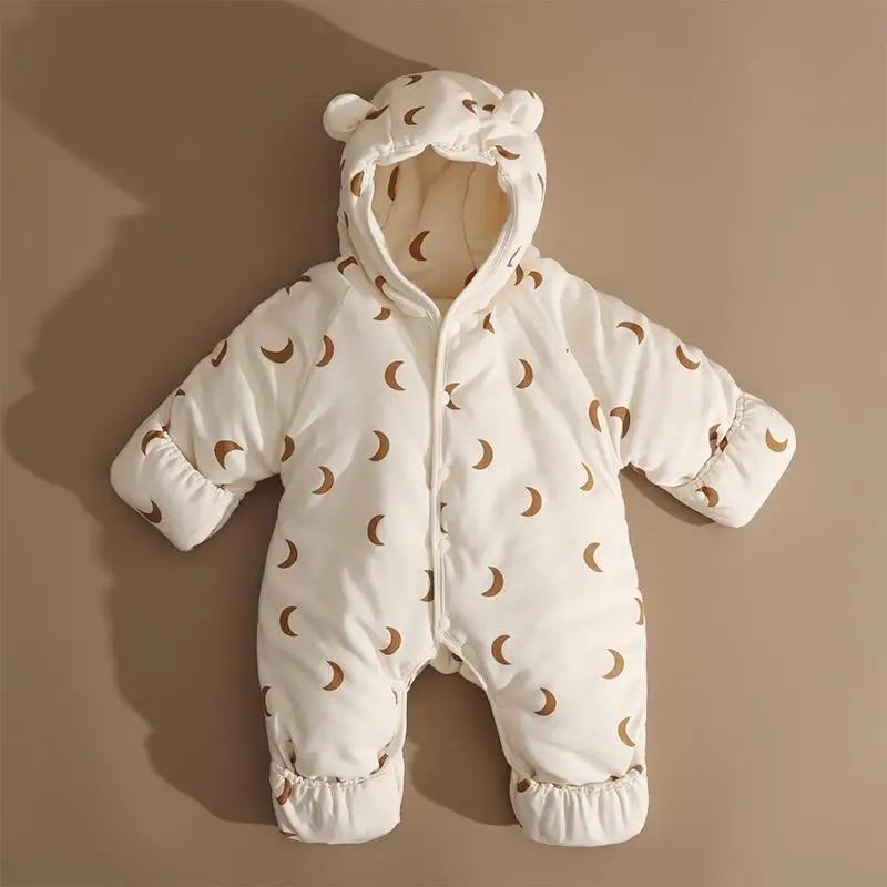 baby-rompers-winter-outfits-thickened-cotton-jumpsuit-with-foot-cover-for-newborns-warm-fleece-lined-snowsuit-for-5°c-to-10°c