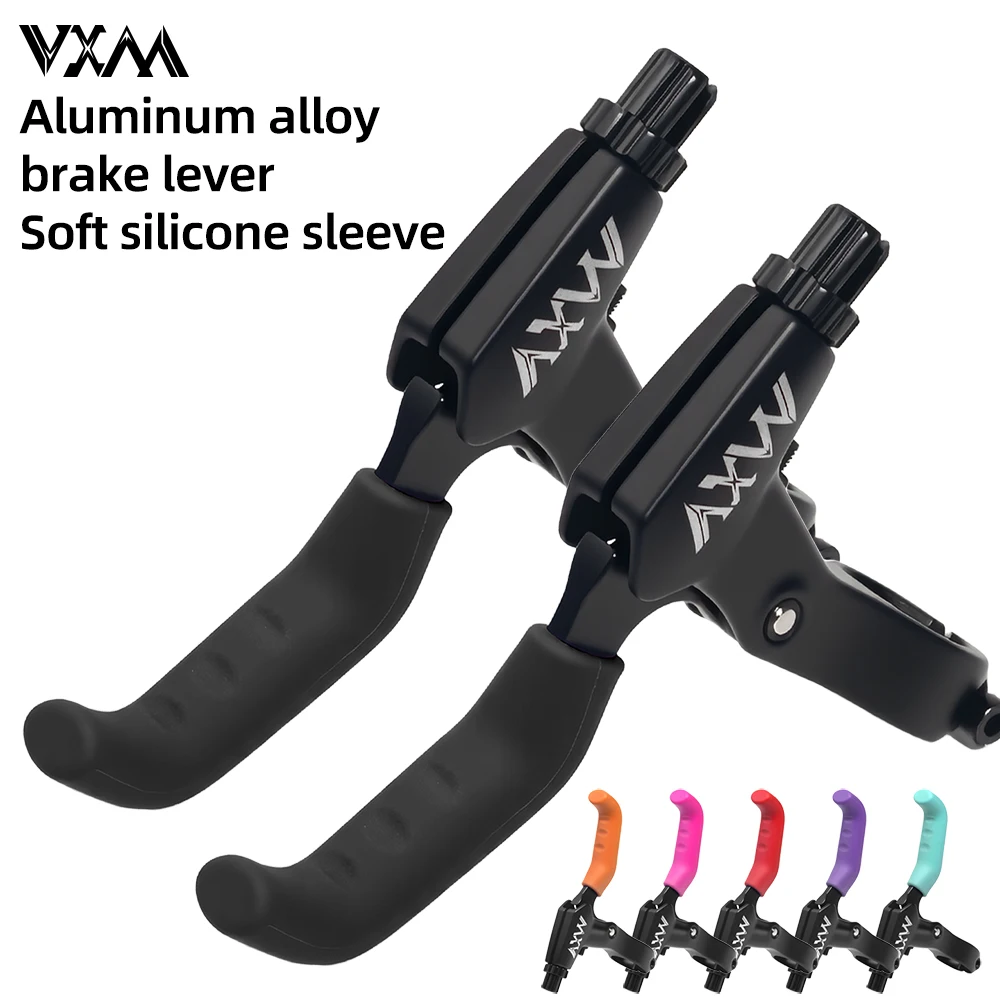AliExpress VXM 1 pair Brake Lever Grip Purple Red Blue Green Pink Silicone Protector For Mtb Bmx Scooter Bike Levers Cover Bicycle Accessories