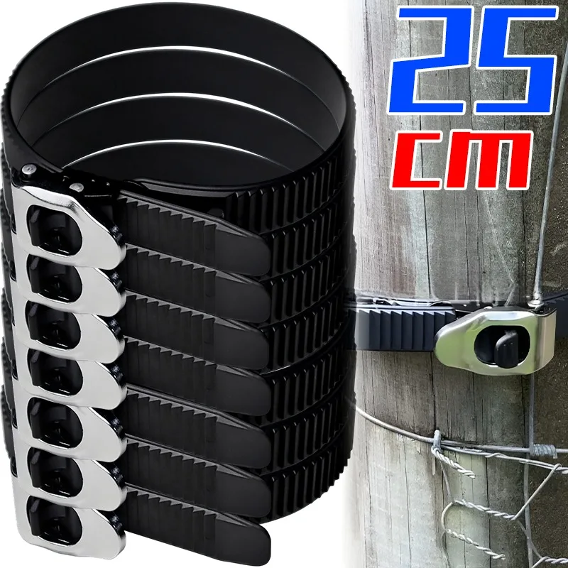 Heavy Duty Grip Lock Strap Rubber Metal Buckle 25cm Adjustable Ratchet Tie Down for Camping Gear Luggage Furniture Equipment