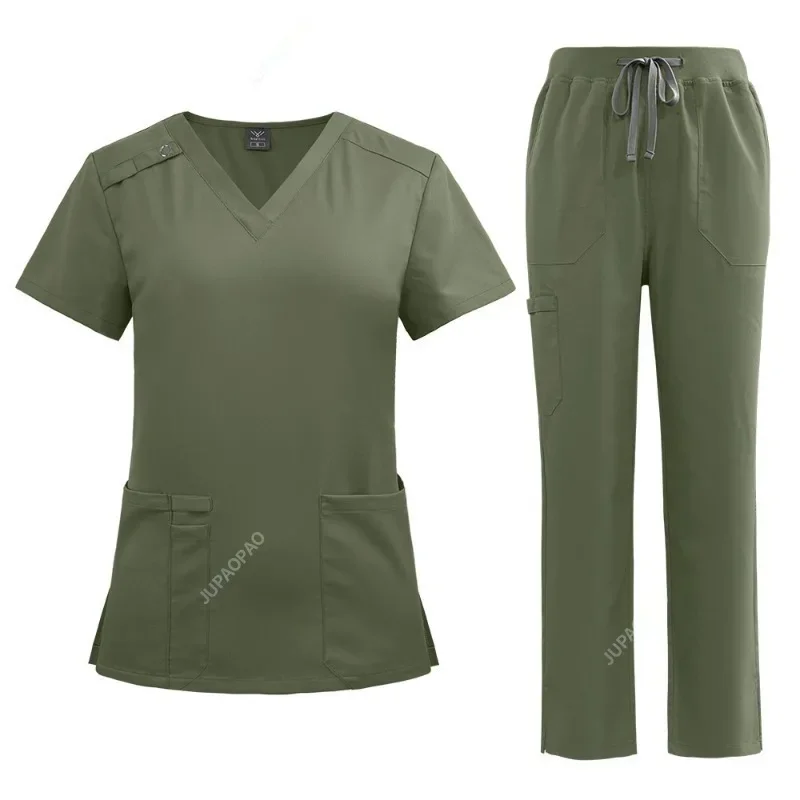 High Quality Hospital Dental Clinic and Operating Room Stylish Medical Work Uniform Set for Doctors and Nurses in Beauty Salon