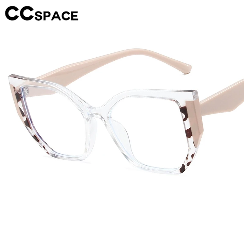 Montatura per occhiali quadrata Anti luce blu da donna montatura per occhiali trasparente TR90 Color block personalizzabile #301684