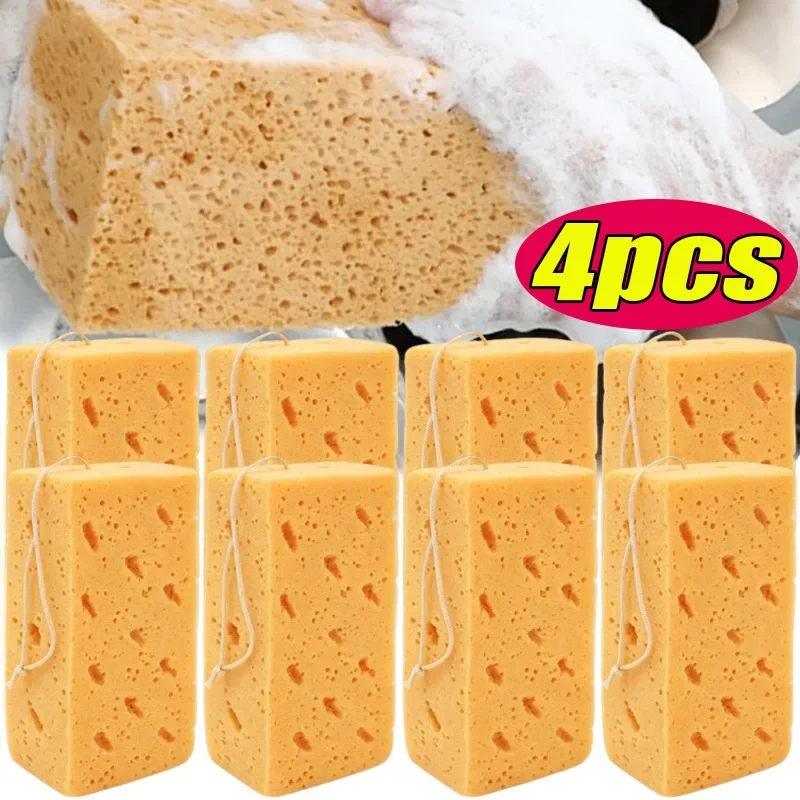 Large Car Wash Sponge Car and Motorcycle Dedicated Honeycomb Sponge Brush Detail Cleaning Tire and Window Cleaning Sponges