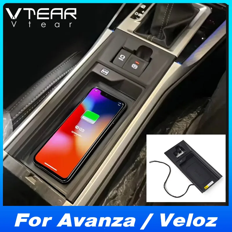 

For Toyota Avanza / Veloz 2021-2025 Car Wireless Charger Fast Phone Charging Plate Adapter Interior Modification Accessories