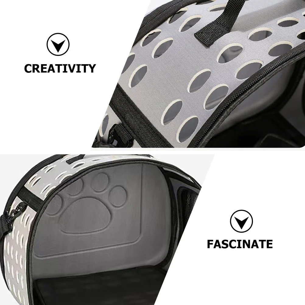 

Traveling Backpack Pet Cat Carrier Pouch Cage Carrying Bag Grey Outdoor for Cats