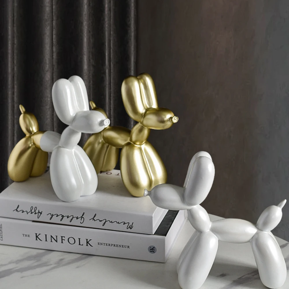 

Nordic Creative Balloon Dog Resin Craft Exquisite Home Entryway Living Room Office Desktop Ornament Craft home Home Decor
