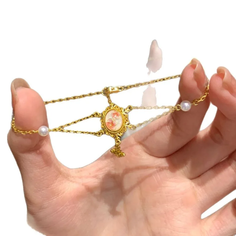 جديد النمط الصيني زهر البرقوق الذهبي سوار المرأة ضوء الموضة الفاخرة الرائعة نمط المحكمة النمط القديم النبيلة الراقية s #5