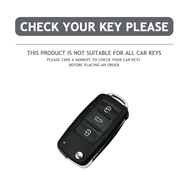 ABS Carbon Fiber Car Key Case Cover Fob For VW Volkswagen Polo Golf Passat Beetle Tiguan Seat Leon Altea Skoda Octavia Kodiaq