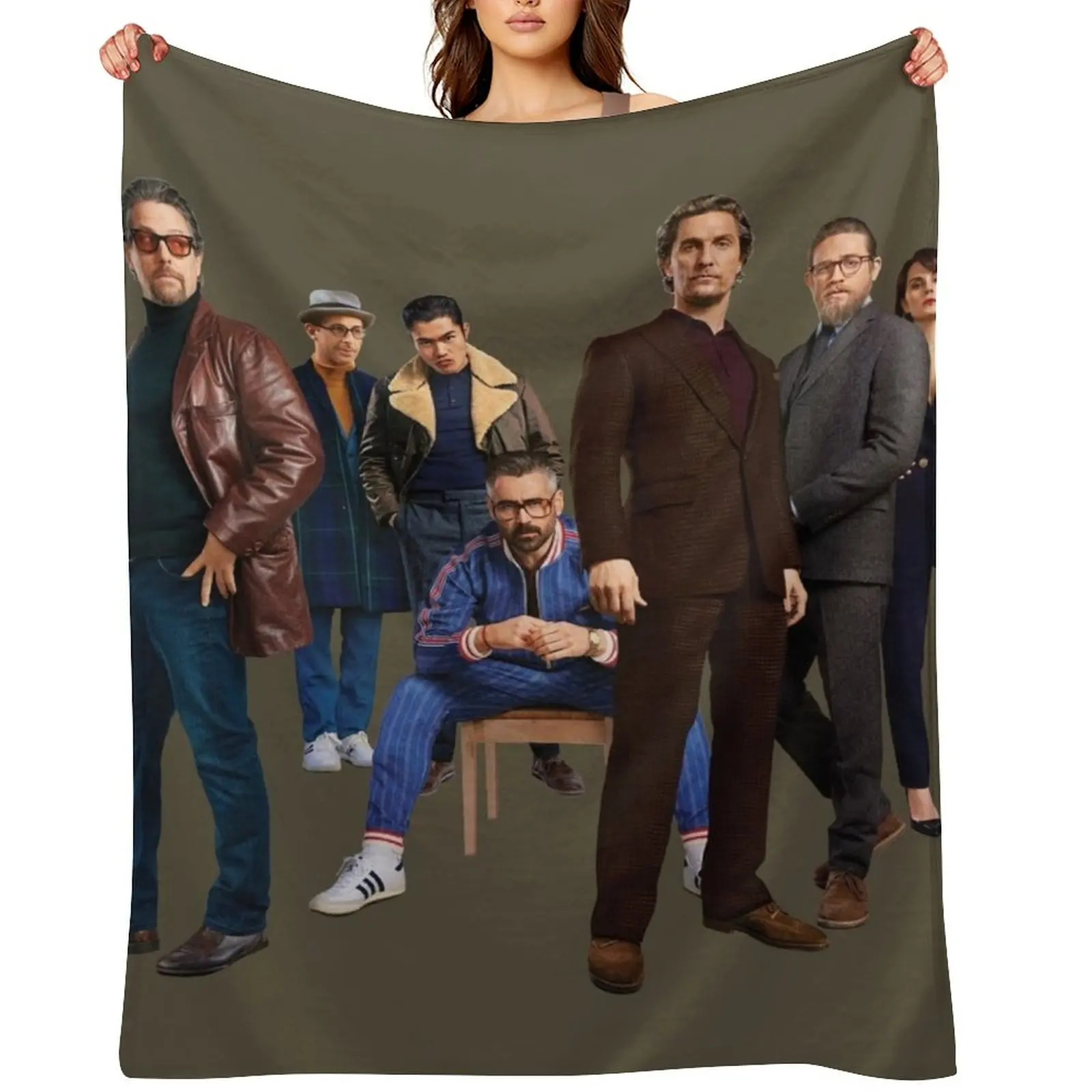 

The Gentlemen Throw Blanket Soft Soft Beds christmas gifts Hairys Blankets