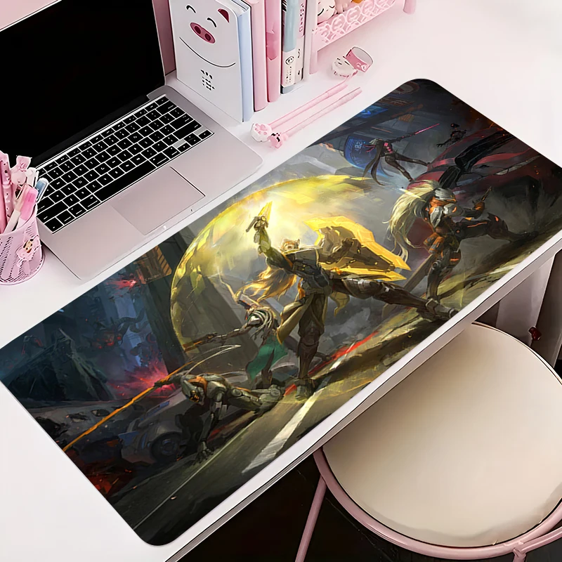 

Mouse Pad Office PC Accessories Keyboard Mat Anime Pattern Anti-slip Rubber HD Mousepad L-league Of Legends Leona Gamer Desk Mat