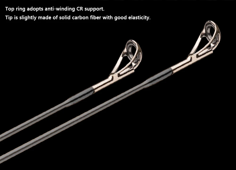 BIUTIFU Spinn- und Baitcasting-Angelruten 2,1/2,7/3,3m T1000 Carbon Traveller+ Baitcasting 5-60g Längenverstellbar mit Tragetasche – Detail 4