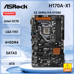 ASROCK H170A-X1 Motherboard Intel H170 LGA 1151 DDR4 64GB For 6th Gen Core i5-6500 i7-6700 i3-6300 G4400 cpus PCI-E 3.0 ATX