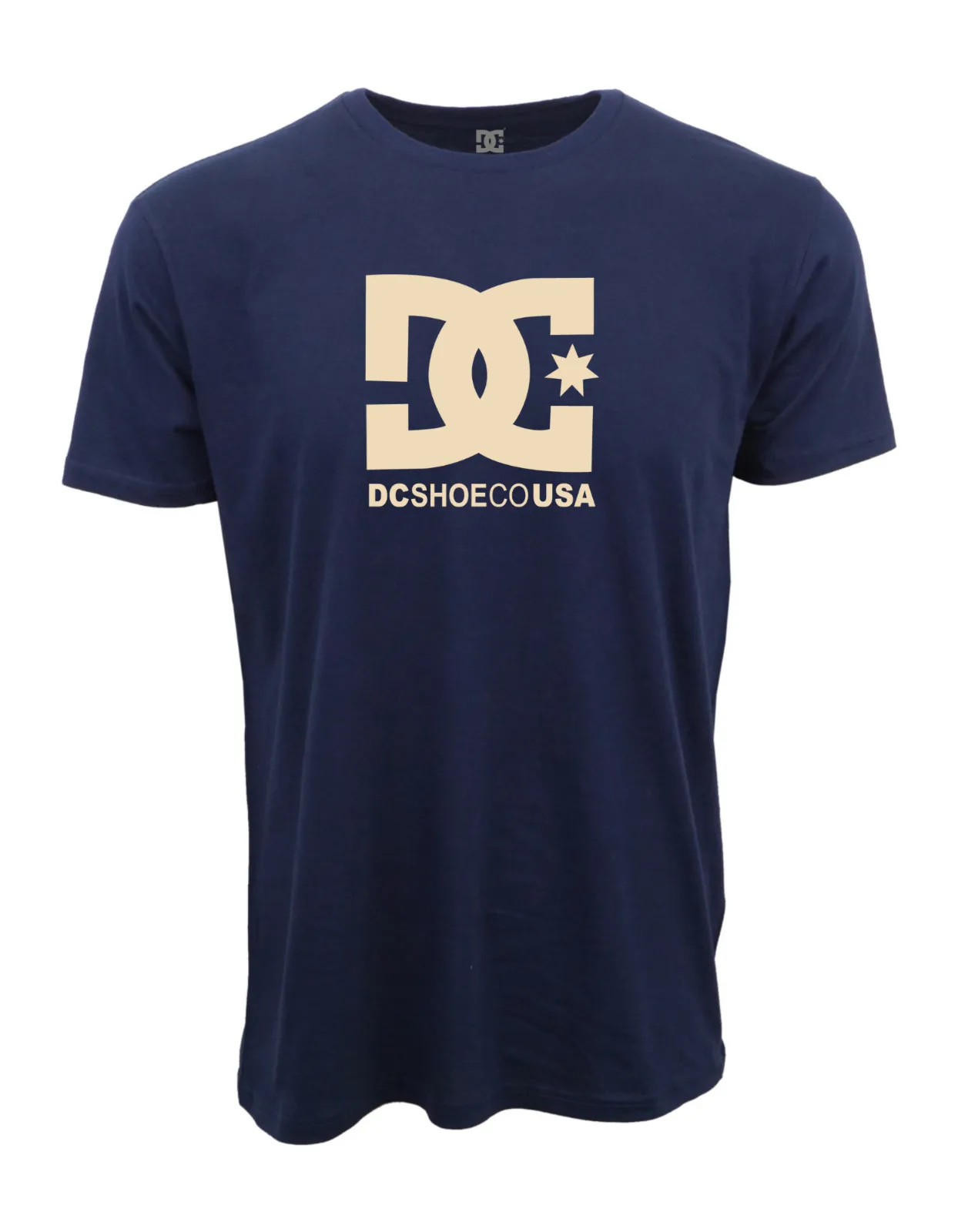 أحذية DC، تي شيرت بنمط الشعار الأمريكي، قطن خالص مطبوع، المزيد من خيارات الألوان