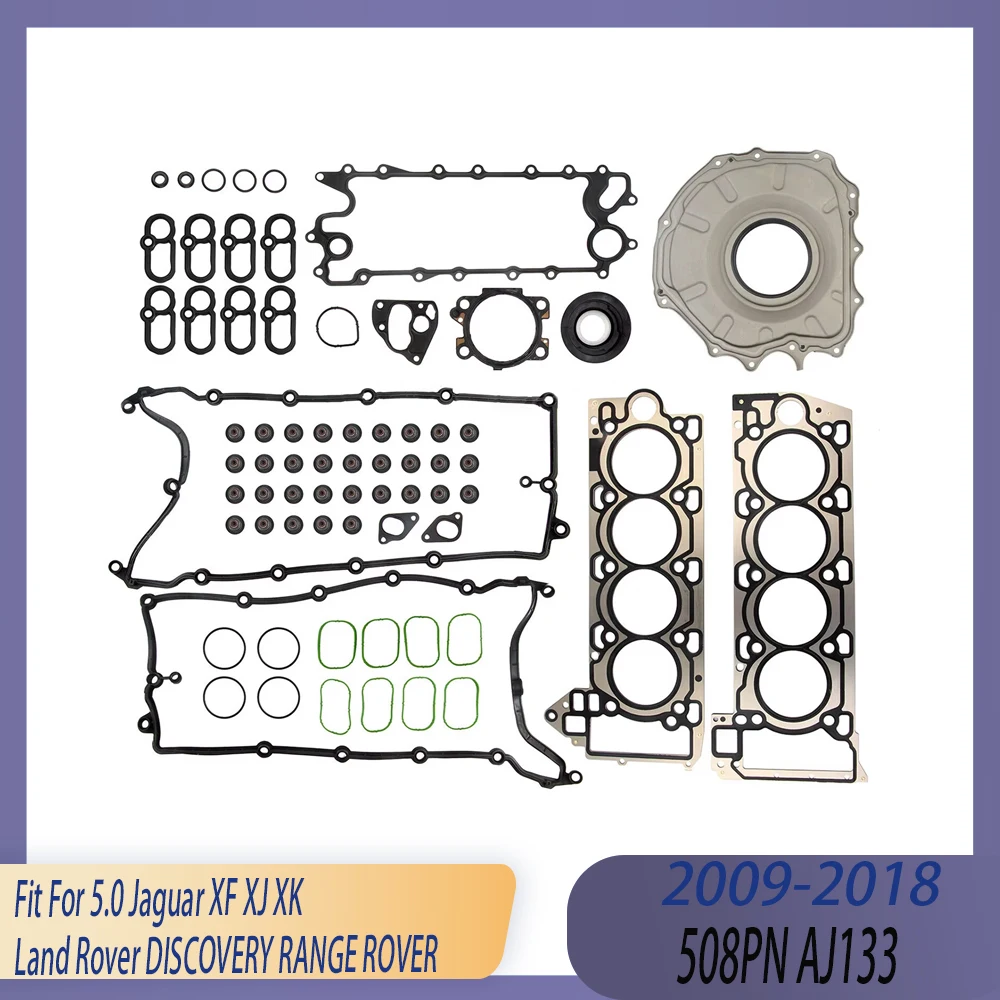 Auto Engine Part Full gasket Rebuild Overhaul Kit Fit 5.0 L GAS 508PN AJ133 For Jaguar XF XJ XK Land Rover DISCOVERY RANGE ROVER