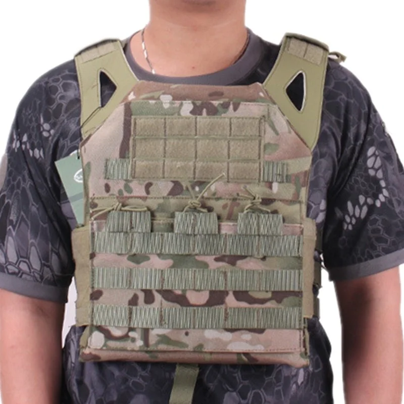 1000D Tactical Vest MOLLE JPC Airsoft Paintball Molle Chest Protective Plate Carrier Multicam Combat