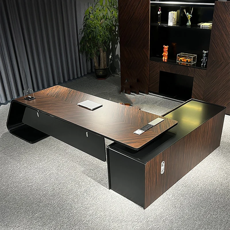 Modern Aesthetic Office Desk Luxury Executive Big Craft Drawers Office Desk Laptop Clearance Mesa Escrivaninha Furniture