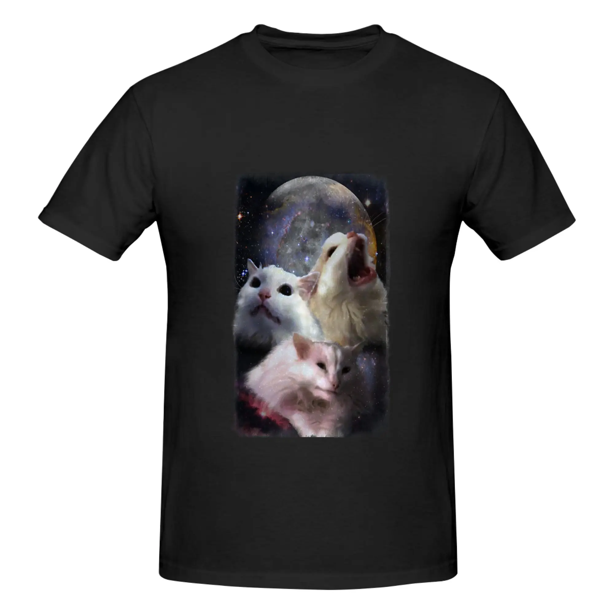 Funny Triple Thurston Moon Cats!  Men's Printed T-Shirt Unisex T shirtHarajuku