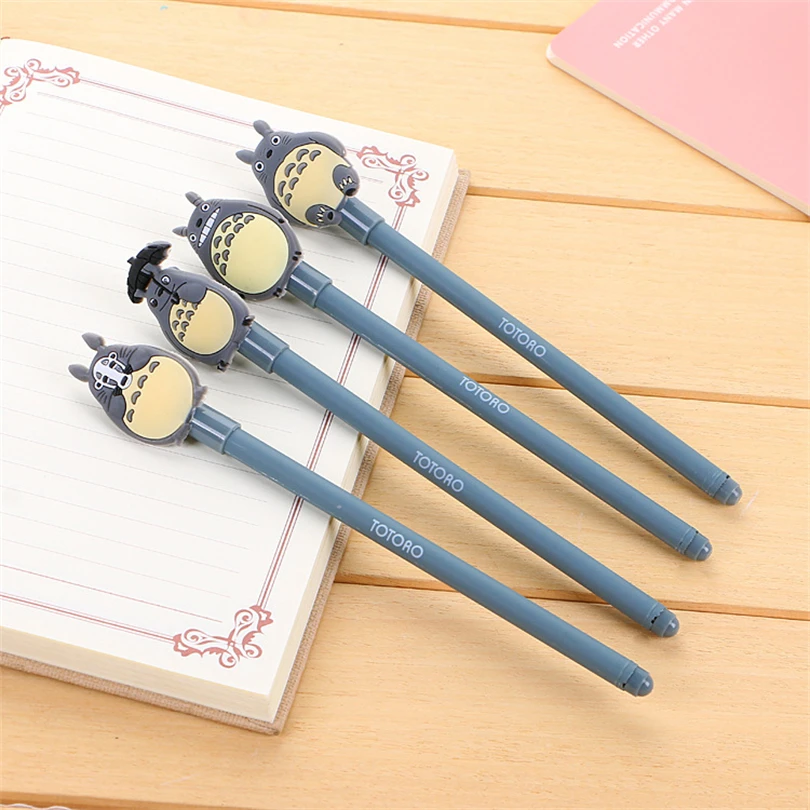 4Pcs 0.5mm Kawaii Cartoon Animal Gel Pen Quality Cute Creative Ink Pen School Office Supplies Gift