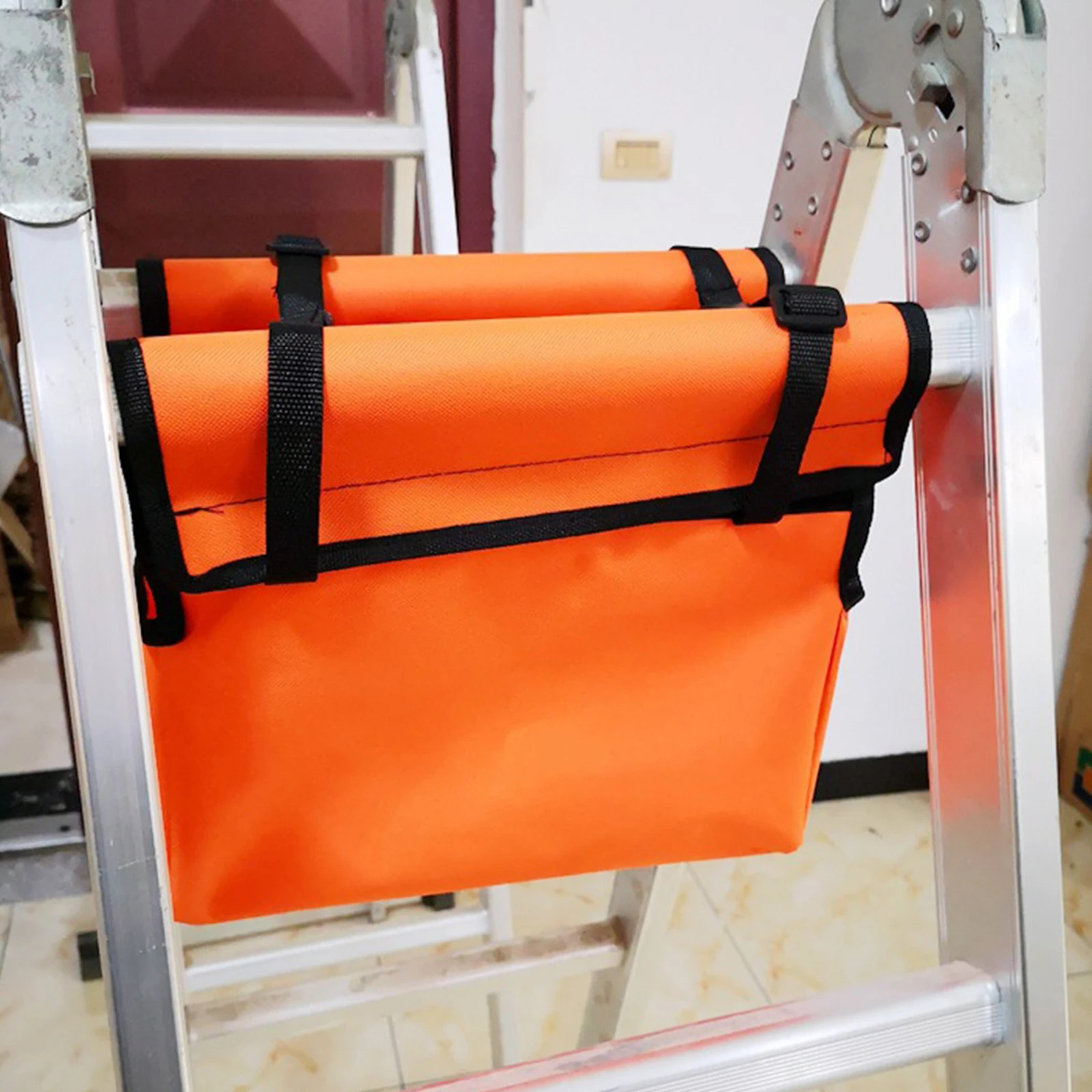 Folding Ladder Tool Bag Hanging Bag Oxford Accessory Portable Storage Bag Pouch for Telescoping Frame Ladder Household