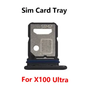 Bilashmart vivo X100 Pro SIM Card Holder Tray Slot Holder Adapter Socket Replacement Parts