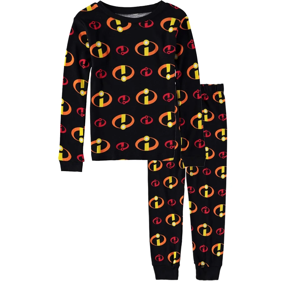 Potdemiel The Incredibles Red Pajama Set Adult Kids Crew Neck Sweatshirt & Sweatpants Soft Comfy Relaxed-Fit Family Fall Winter