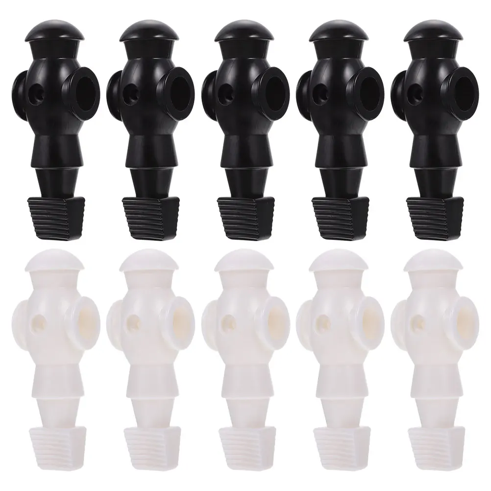 

10 Pcs Football Machine Table Soccer Figures Foosball Parts Accessories Desk Player Resin Replacement