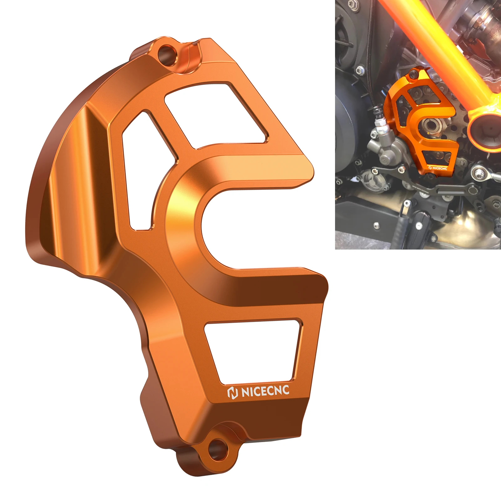 

For 22-23 KTM Brabus 1300 R Sprocket Chain Guard Cover for KTM 1290 Super Duke R 1290 SAR SAS 1290 Super Adventure R S 2021-2024