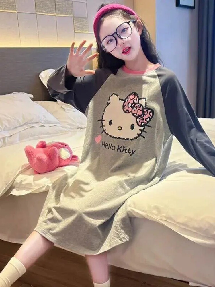 anseola-vestito-pigiama-in-cotone-per-bambina-carino-primaverile-e-autunnale-vestito-da-notte-ampio-a-maniche-lunghe-abbigliamento-per-la-casa-in-stile-coreano