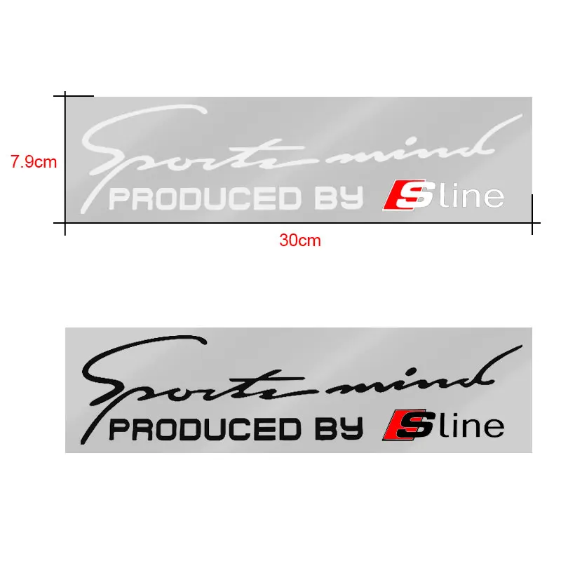 Sport Style Car Body Sticker Waterproof Auto Window Decal Emblem For Audi Q7 Q3 Q5L S4 S5 S6 S7 S8 A6 A3 A4 A7 A5 RS3 RS4 view 4