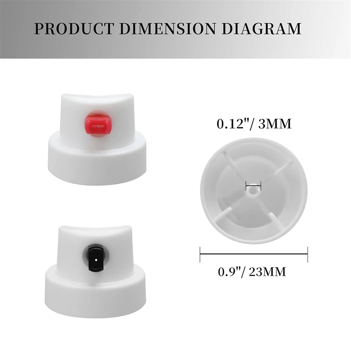 -Paint Caps Fit Female Cans,Flat Jet Caps -Can Nozzle-Calligraphy -Paint Nozzles -Paint Tips-20pcs