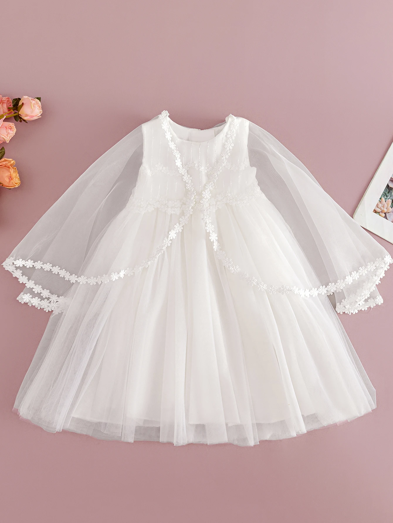 

Baby Girls Baptism Christening Infant Pageant Girl Wedding Dress White Bridesmaid Dress Birthday Dress Baby Girl