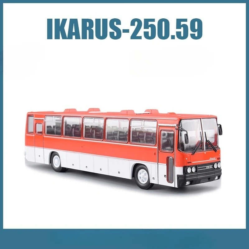 

1/43 Toy Car Hungarian Ikarus IKARUS-250.59 Classic Intercity Bus 80s Bus MDSB018 Childhood Friend Collection Model Boy Toy Gift