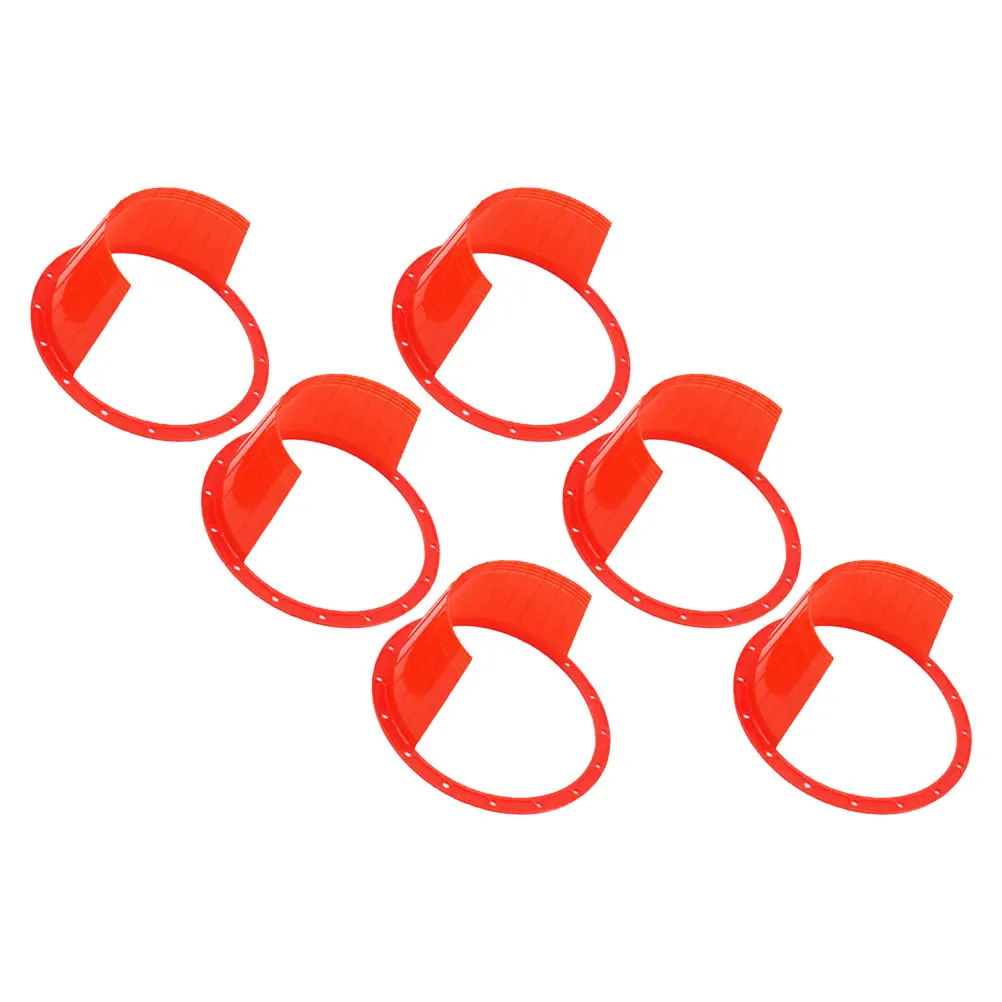 

6pcs Waterproof Cover Car Spacer Adapter Mounting Bracket Gasket Door Spacers Red Speaker Bracket Ring Spacers Car Speaker Ring