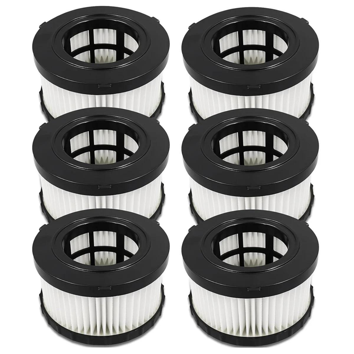 DC5151H Replacement HEPA Filter for Dewalt DC5151H DC515 DCV517 DCV517B Wet Dry Vacuum, Vacuum Filter 6 Pack