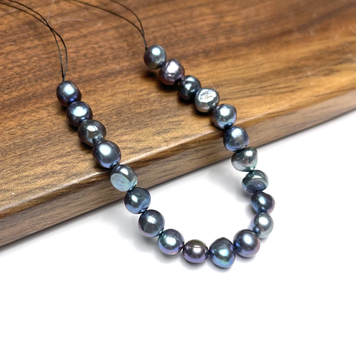 Natural Genuine Black Pearl Beads Loose Culture Pearl Bead for Trendy Jewelry Making Diy Necklace Bracelet Accessories