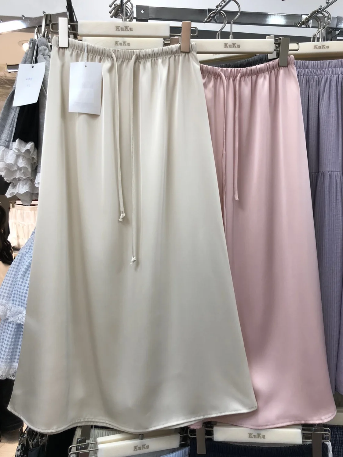 

Атласная юбка с высокой талией в стиле ретро Fi Tail, утягивающие длинные юбки трапециевидной формы для молодых женщин в летнем сезоне 20-х годов