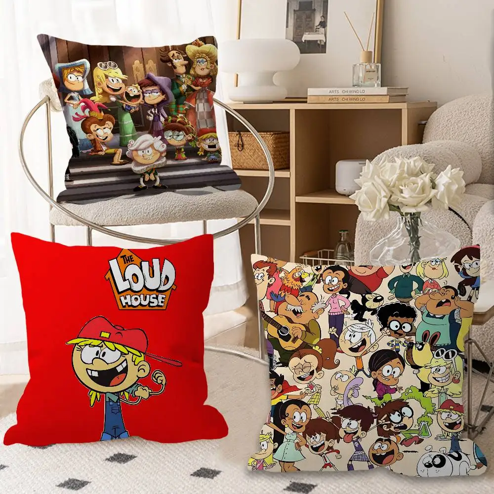 T-The Loud House Pillowcase toon Gift Cushion Cover Bedroom Home Sofa Chair Seat Decor pillow case