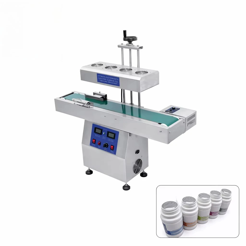 China Fully Automatic Continuous Electromagnetic Induction Aluminum Foil Sealer Bottle-Neck Foil-Sealing Machine