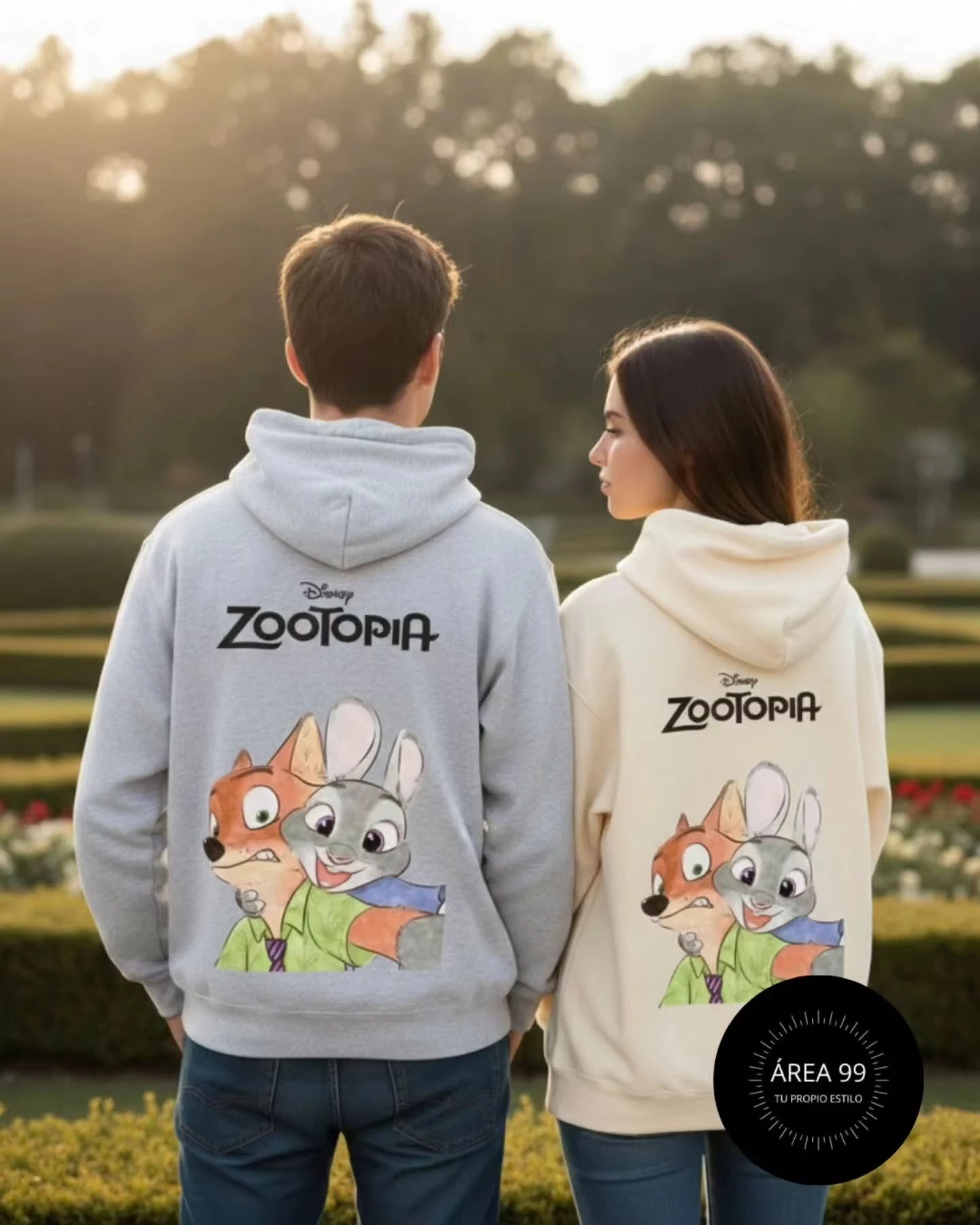 "Zootopia 2" Jodie Hopps and Nick Wilder Couple Hooded Sweatshirt 2026 Autumn/winter Pure Cotton 100% Printed Hooded Sweatshirt