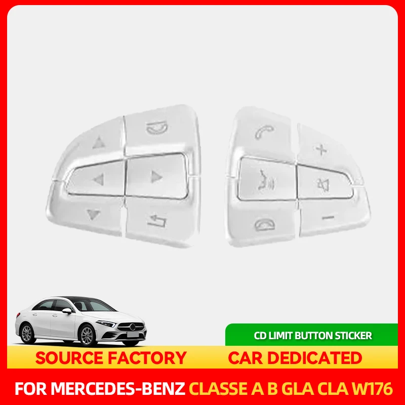 

Стайлинг молдинги центральной консоли автомобиля CD мультимедийные кнопки наклейки отделка для Mercedes-Benz A B Class GLA CLA W176 X156 интерьер St