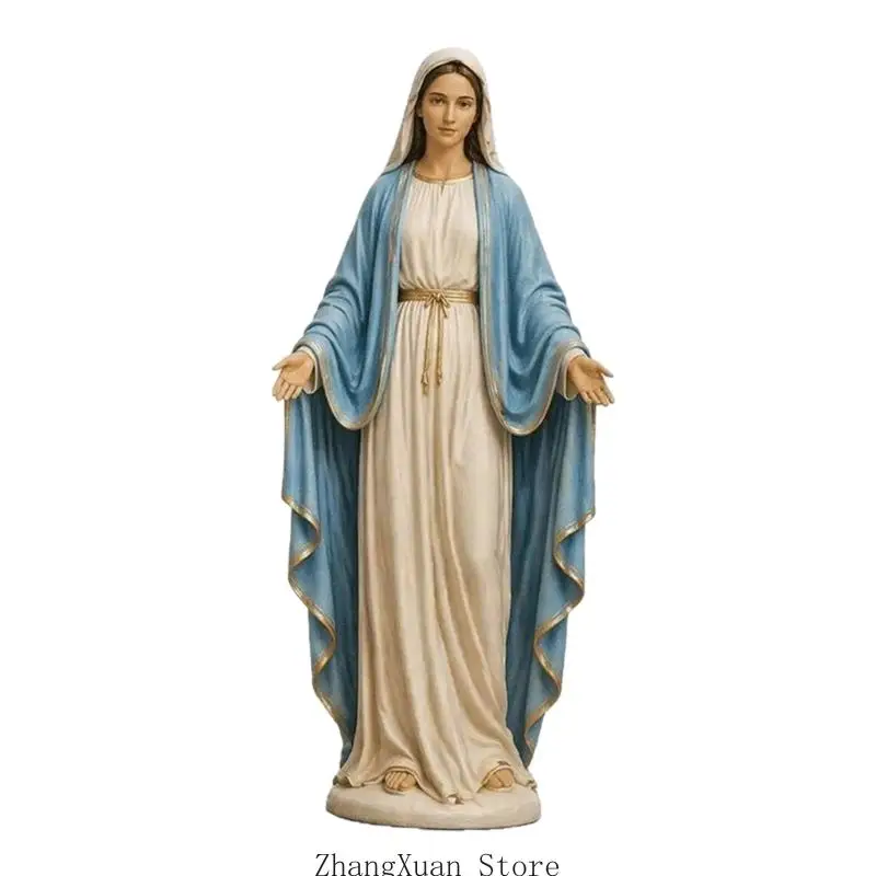 Statue der Jungfrau Maria für katholische Altardekorationen, Figur der seligen Mutter, religiöses Geschenk für religiöse – Detail 8