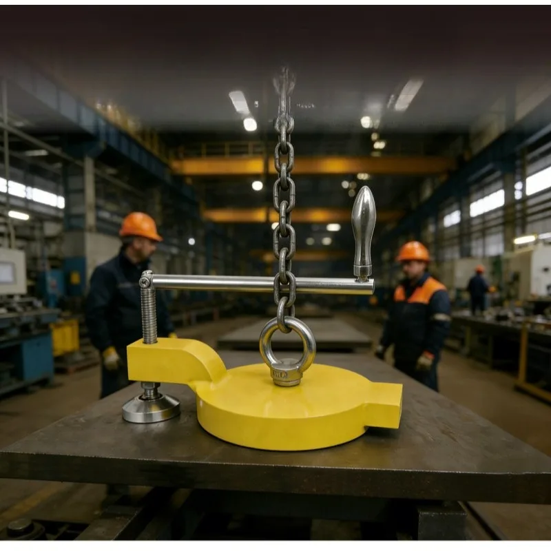 

Manual Lock Permanent Magnetic Lifter 1000kg Magnetic Lifting Tackle Industrial Magnet For Steel Plate Mold Handling Workshop